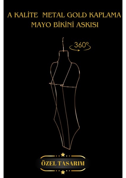 Gold Kaplama Metal Vücut Şekilli Mayo Askısı Bikini Askısı Iç Çamaşır Askısı & Fark Yaratın modelleri