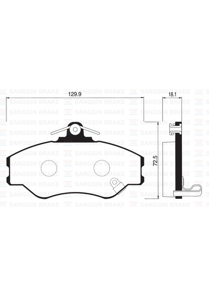 Ön Fren Balata Hyundaı H100 2.5l D4BA 4D55 4D56 Panelvan 94-05 581014BA00-5810143A00-5810144A00