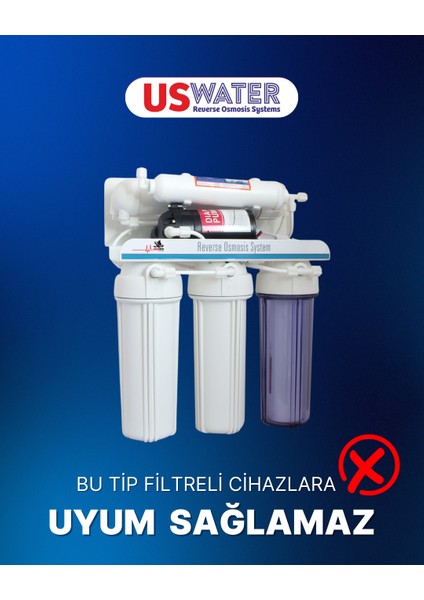 Tüm Kapalı Kasa Su Arıtma Cihazlarına Uyumlu 5'li Filtre Seti