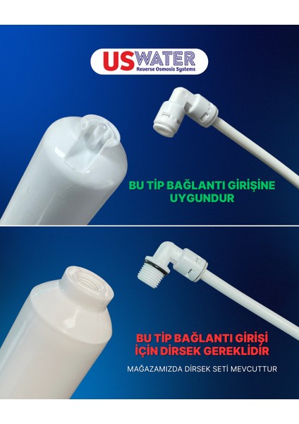 Tüm Kapalı Kasa Su Arıtma Cihazlarına Uyumlu 5'li Filtre Seti
