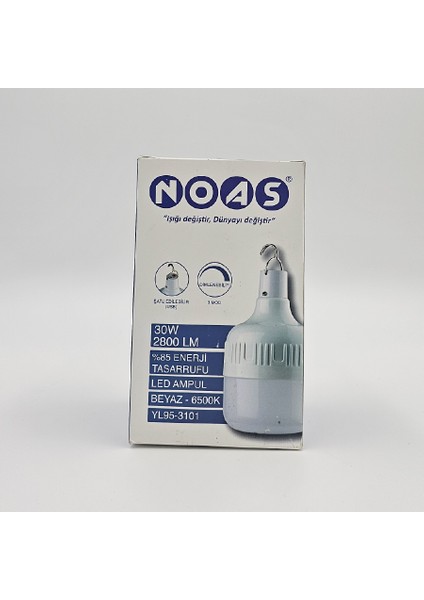 30 W Şarjlı Ampul