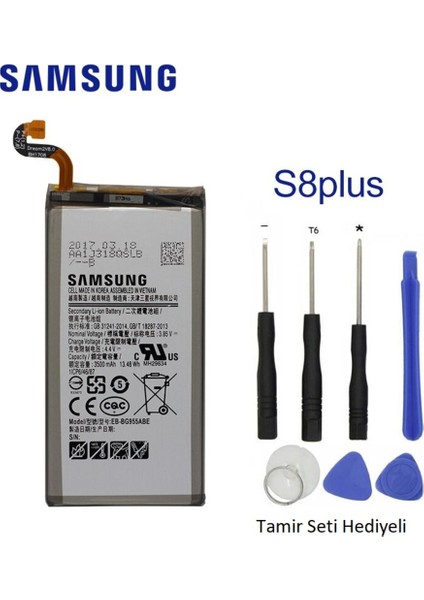 Samsung S8 Plus Pil Batarya G955 EB-BG955ABATAMIR Seti Senalstore
