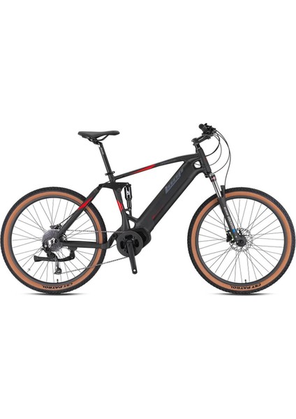 Gravıty - 29 - Mtb 18.5'- 10 Vites - Elektrikli - Mat Siyah-Füme/kırmızı
