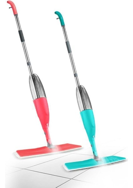 Shıny Sprey Mop Renkli 2 Li Mop Paspas Temizlik Seti