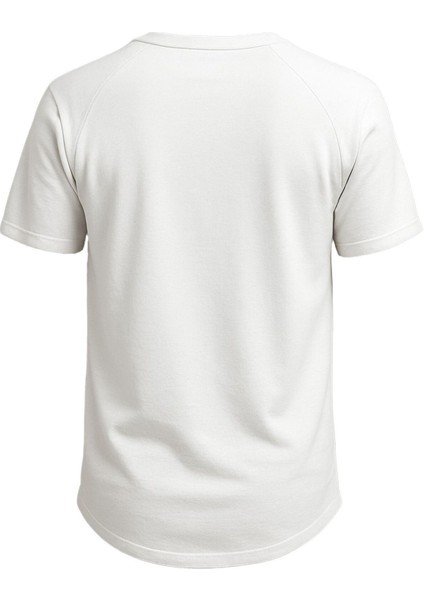 Erkek Reglan Oval Kesim Pamuk Yumuşak Dokulu Bisiklet Yaka T-Shirt