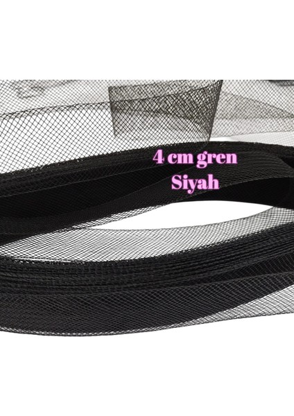 Karaaslan Gren 4 cm Siyah - 23 mt