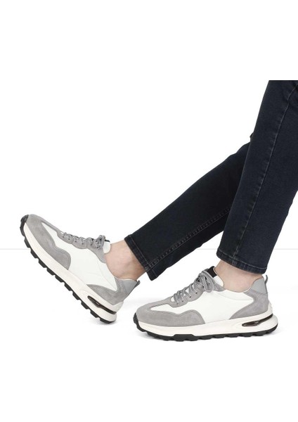 Erkek Gri Bağcıklı Süet Deri Sneaker fiyatları