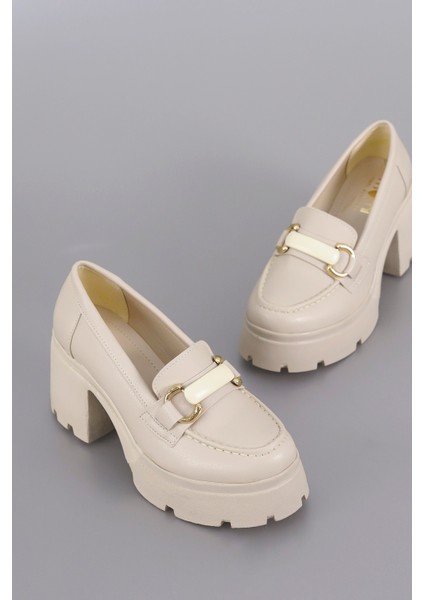 Msn 901 Yüksek Tabanlı Toka Detaylı Loafer modelleri