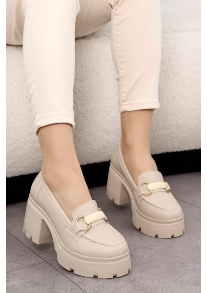 Msn 901 Yüksek Tabanlı Toka Detaylı Loafer fırsatları