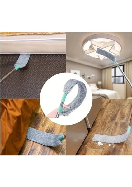 Pratik Mikrofiber Başlıklı Girintili Yüzey Dip Köşe Raf Temizleme Sihirli Toz Alma Fırçası modelleri
