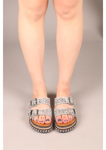 Ivy Ayna Taşlı Terlik Gümüş fırsatları