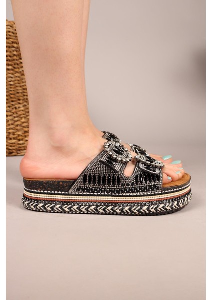 Diamond Taşlı Terlik Siyah fırsatları