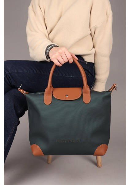 Jp Çıtçıtlı El Çantası Yeşil
