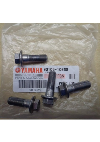 Pul Tabanlı Cıvata Yamaha 90105-10638-00 Cıvata, Pul Tabanlı 90105-10638 Orijinal Yamaha - Cıvata, Flanş 2 Adet indirimleri