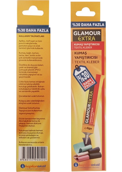 Extra Kumaş Yapıştırıcısı, Tekstil Kleber - 40 gr - 6 Adet
