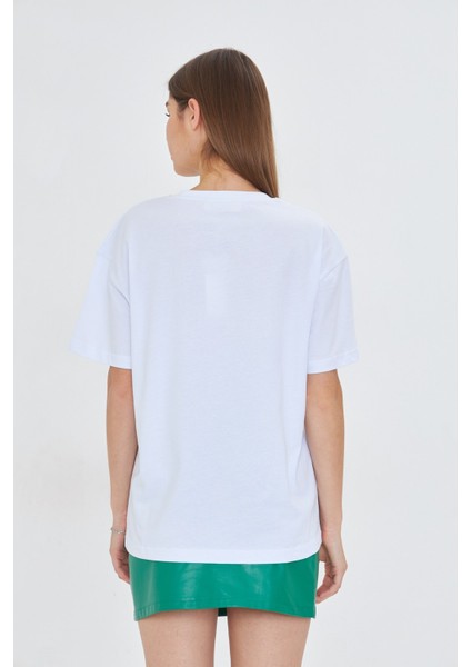 Kadın Limon Baskılı Lila Oversize Yazlık Tişört Squeeze The Day fiyatları