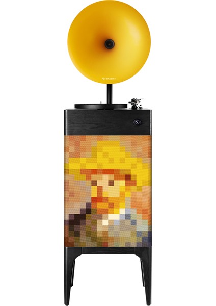 I5 Bluetooth Hoparlörlü 110W Hi-Fi Retro Pikap Plakçalar Turntable, Van Gogh