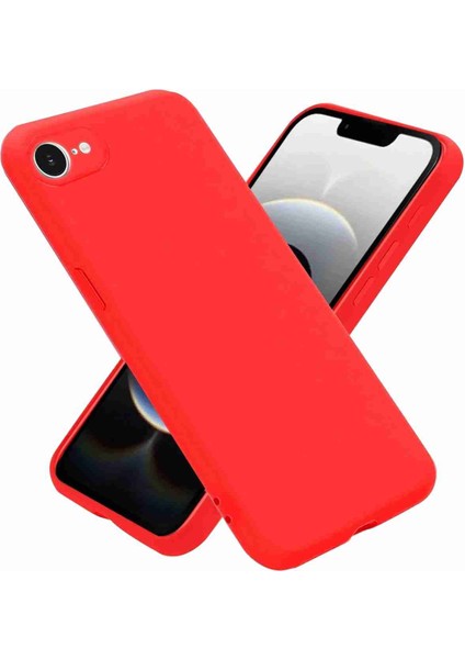 iPhone 16E Uyumlu Içi Kadife Nano Şık Silikon Kapak