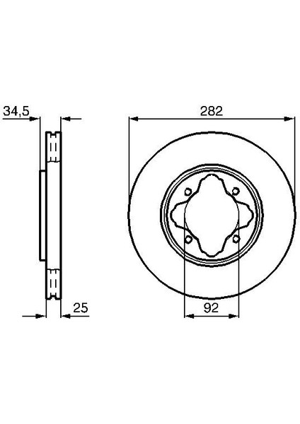 Ön Fren Aynası Rover 600 618 96-99 620İ Si Ti 93-99 / Honda Accord Euro 2.0l F20Z1 Ce8 Kasa 96-98 15 Jant (2 Adet) 45251SM4G01-45251SN7E50-GBD90837
