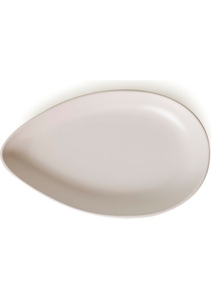 Mat Beyaz Serenity Kayık Tabak 24 cm 2 Adet 022