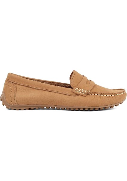 Kadın Taba Nubuk Deri Loafer