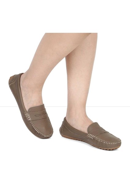 Kadın Vizon Deri Loafer fiyatları