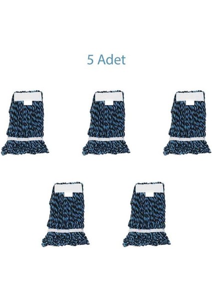 Cod- Ex Dar Islak Yedek Mop Paspas Başlığı - Pamuklu - Mavi - 17 Cm. - 450 Gram - 5 Adet fiyatları