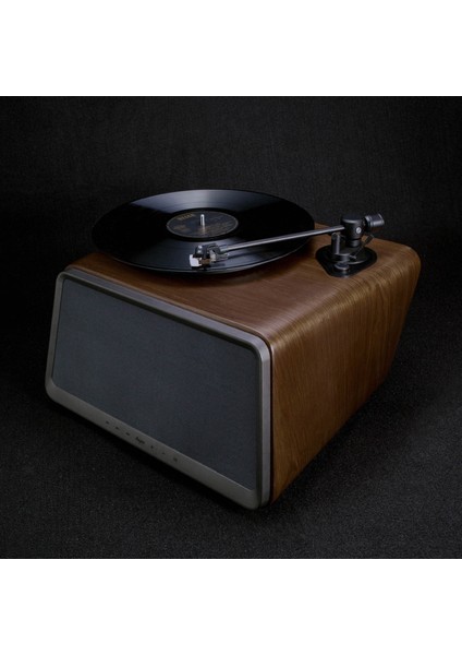 Seed Retro Pikap Plakçalar Dahili Bluetooth Hoparlörlü 80W Rms Aux, Rca Çıkışlı All-In-One Hi-Fi Ses Sistemi, Ceviz Ağacı