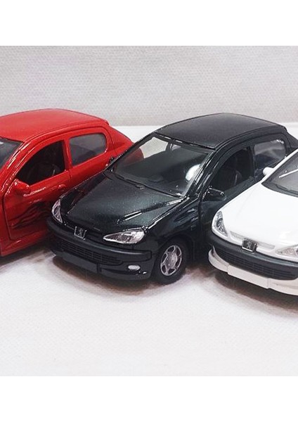 Peugeot 206 Model Araba - Metal - Çekbrak | 13CM
