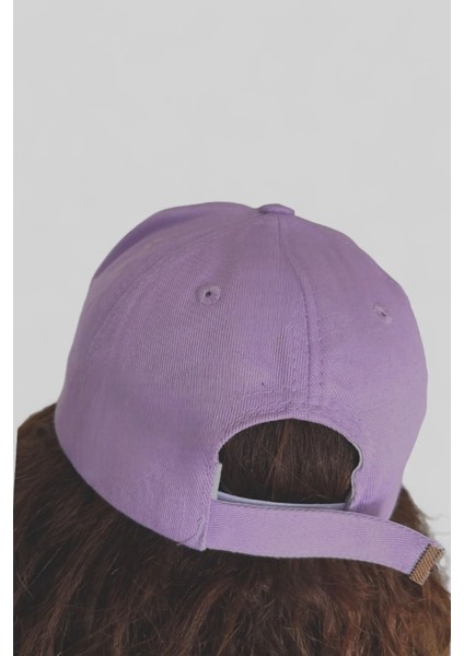 Catsue Kedi Desenli Pamuk Lila Cap Şapka modelleri