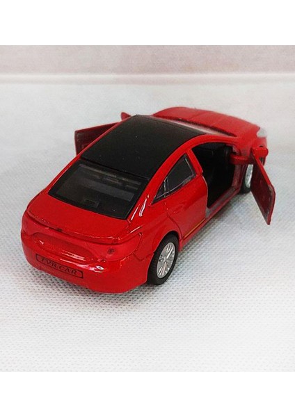 Hyundai Azera Demir Oyuncak Araba | Sesli-Işıklı - Çek Bırak | 12CM - Kırmızı modelleri