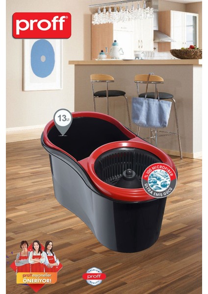 Turbo Star Döner Başlıklı Temizlik Seti 13 Lt