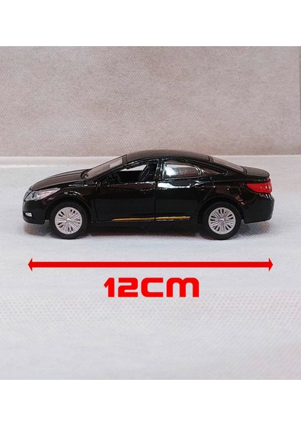 Hyundai Azera Demir Oyuncak Araba | Sesli-Işıklı - Çek Bırak | 12CM - Siyah modelleri