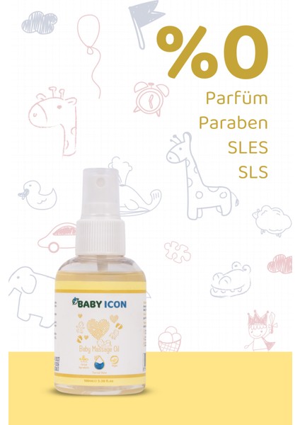 Yeni Doğan Bebek Bakım Masaj Yağı Bebe Yağı Baby Oil 100ML