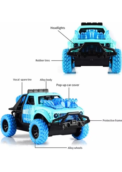 Transformer Çarpışan Oyuncak Araba 4x4 Ses ve Işık Efektleri | Sürtmeli Metal Die Cast fırsatları