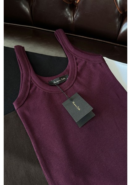Marka Askılı Kaşkorse Atlet- Bordo modelleri