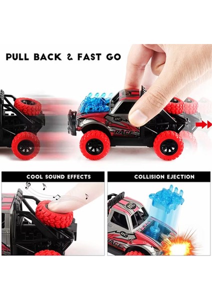 Transformer Çarpışan Oyuncak Araba 4x4 Ses ve Işık Efektleri | Sürtmeli Metal Die Cast indirimleri