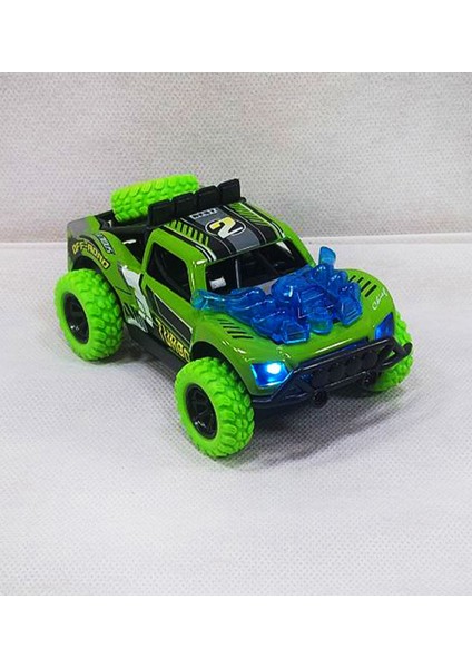 Çarpışan Sürtmeli Jip Araba 4x4 Ses ve Işık Efektleri | Müzik | 1:36 Metal Die Cast fiyatları