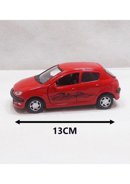 Peugeot 206 Sport Model Araba - Metal - Çekbrak | 13CM fiyatları