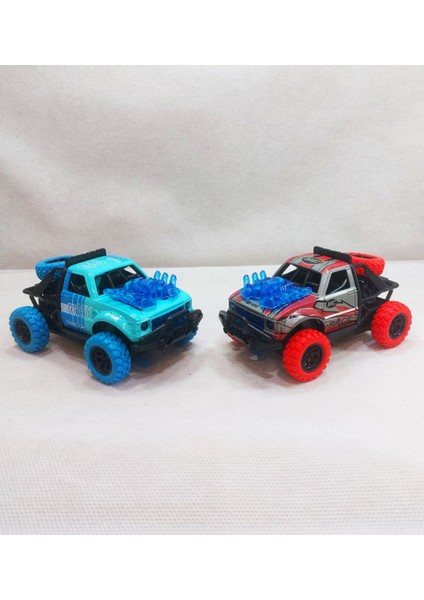 2'li Set 4x4 Metal Çarpışan Jeep Oyuncak Araba | Ses ve Işık Efektleri | Çek-Bırak modelleri