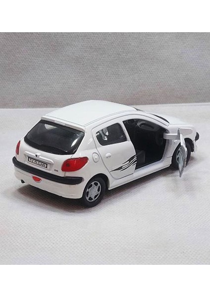 Peugeot 206 Metal Araba 13 cm Gerçekçi Detaylarla Çocuklar İçin Eğlenceli fiyatları