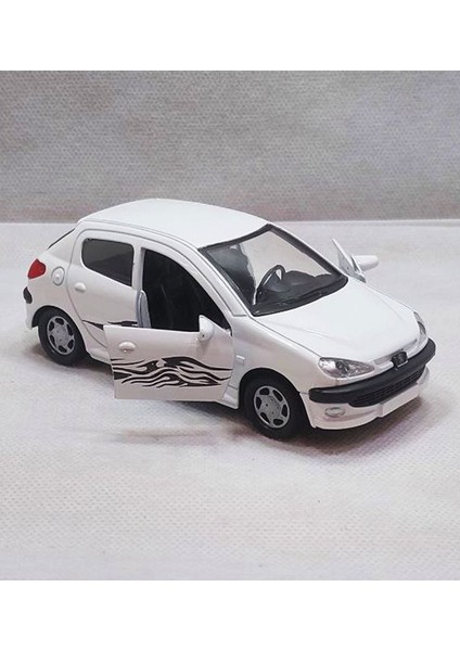 Peugeot 206 Metal Araba 13 cm Gerçekçi Detaylarla Çocuklar İçin Eğlenceli indirimleri