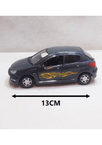 Peugeot 206 Model Araba - Metal - Çekbrak - Sesli Işıklı | 13CM modelleri