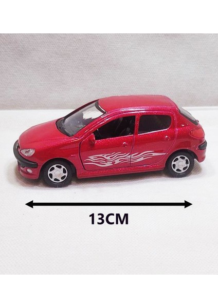 Peugeot 206 Model Araba - Metal - Çekbrak - Sesli Işıklı 1:32 | 13CM fiyatları