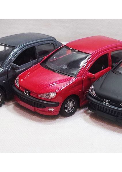 Peugeot 206 Model Araba - Metal - Çekbrak - Sesli Işıklı 1:32 | 13CM indirimleri