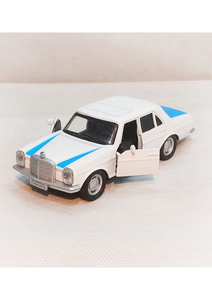 Benz W114 | 4'lü Çek Bırak Metal Araba Seti | Diecast 1:36 12CM Çek Bırak Model Ara modelleri