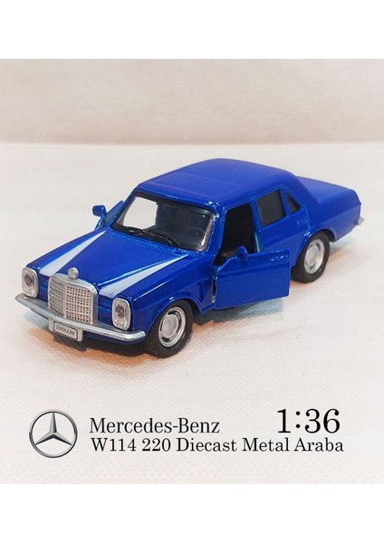 Benz W114 | 4'lü Çek Bırak Metal Araba Seti | Diecast 1:36 12CM Çek Bırak Model Ara indirimleri