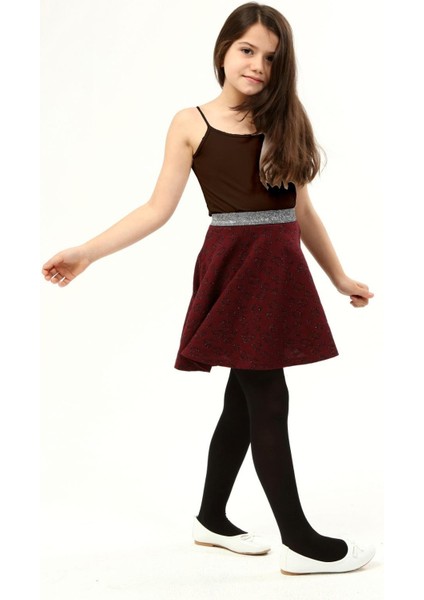 In Istanbul Kız Çocuk Bordo Simli Etek fiyatları