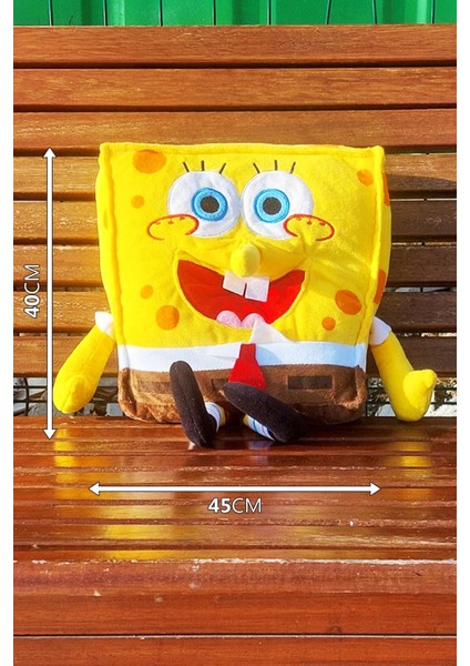 Sünger Bob Peluş Uyku Arkadaşı Hediyelik Oyuncak | Kaliteli Organic Kumaş 40CM