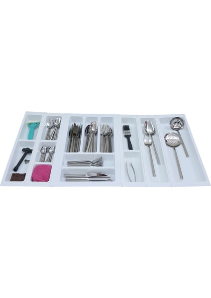 Mutfak Çekmece Içi Kaşıklık 84 Cm X 48 Cm (yanlar Ve Boydan 4,5 Cm Kesilebilir)-beyaz fiyatları
